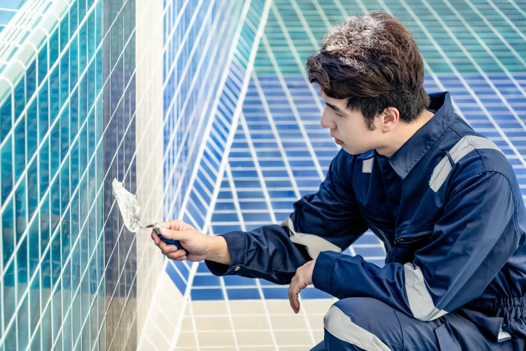 Tile & Grout Cleaning by Angelos Hard Floor & Duct Cleaning - overlapping scrub technique