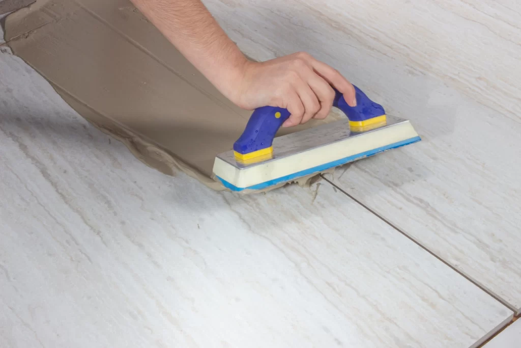 Tile & Grout Cleaning by Angelos Hard Floor & Duct Cleaning - floor tile cleaning close-up