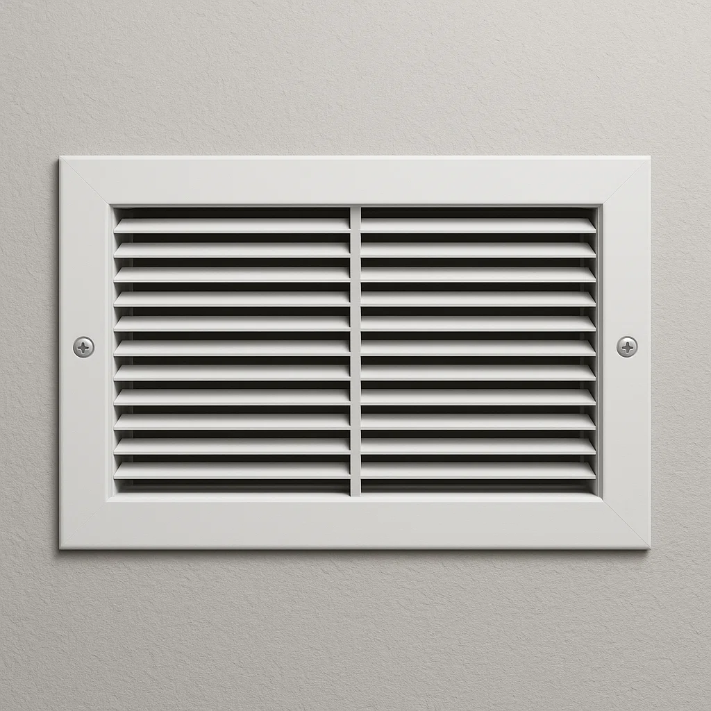 Family opening windows and checking air vent after duct cleaning