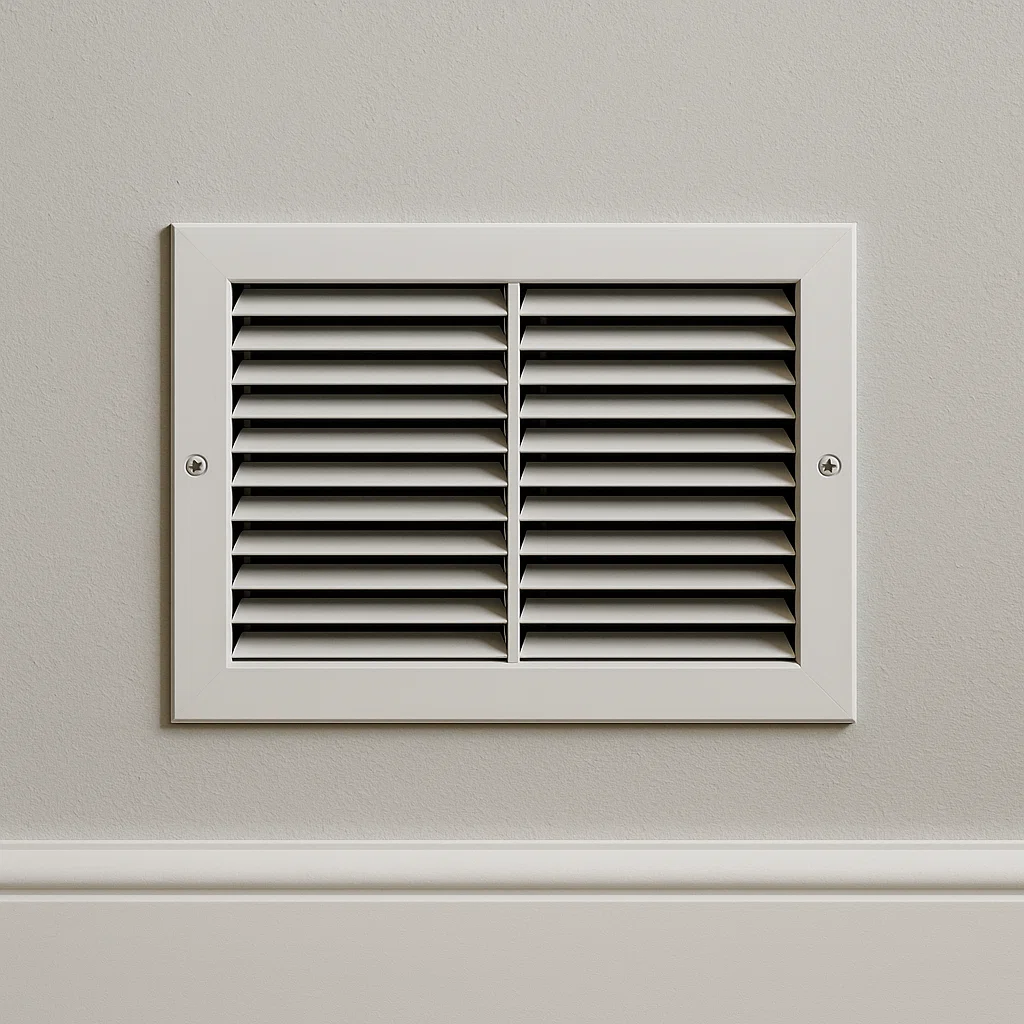 Angelo’s technician preparing tools and moving drop cloths near an air handler