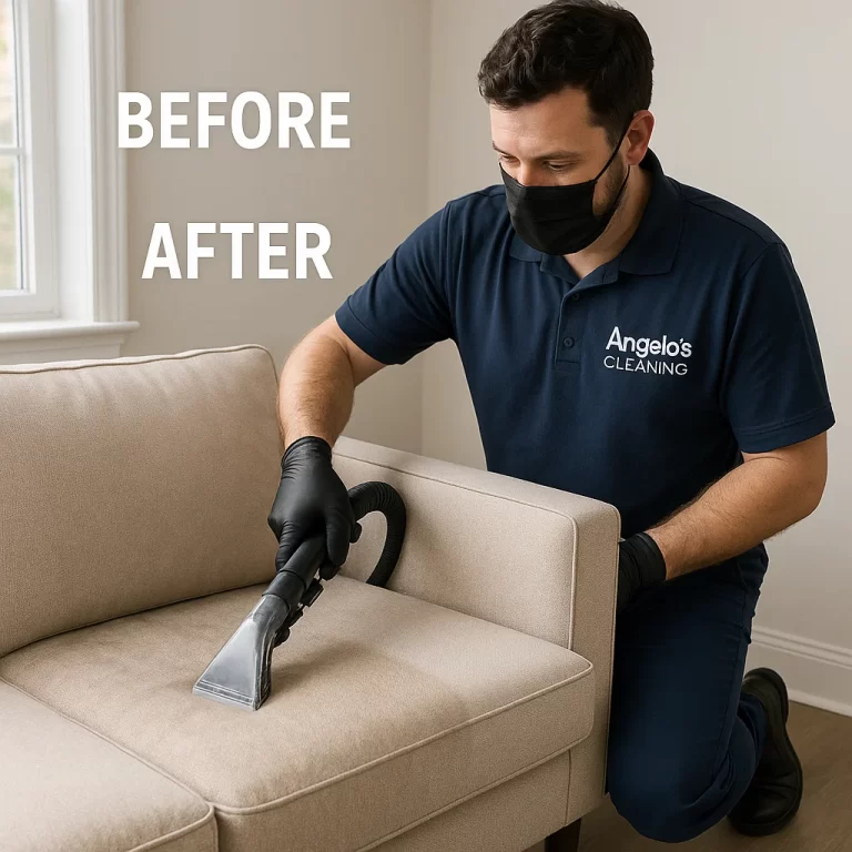 Sofa cleaning specialists — deep vacuuming and soil suspension