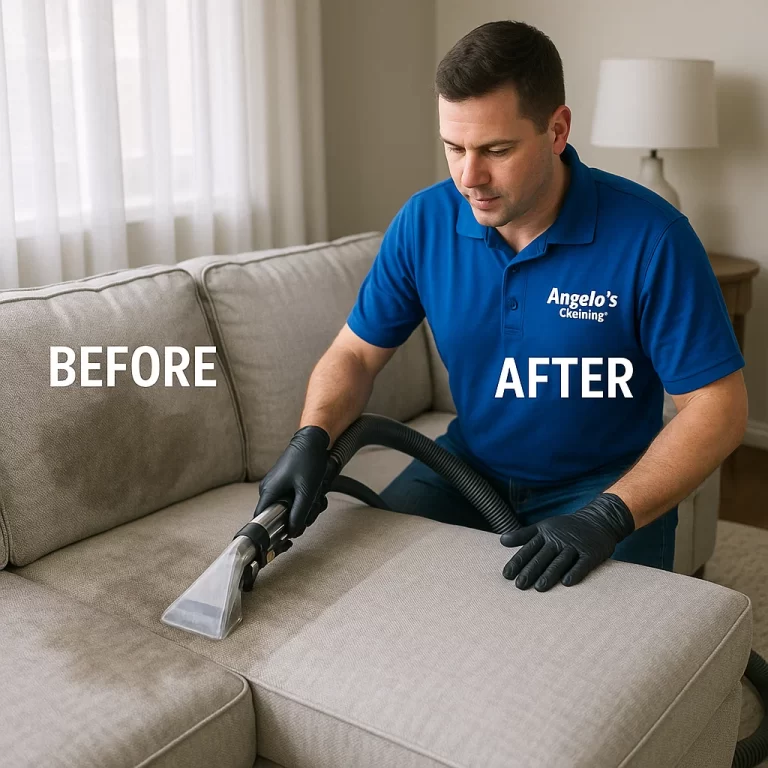 Professional sofa cleaning — precise agitation