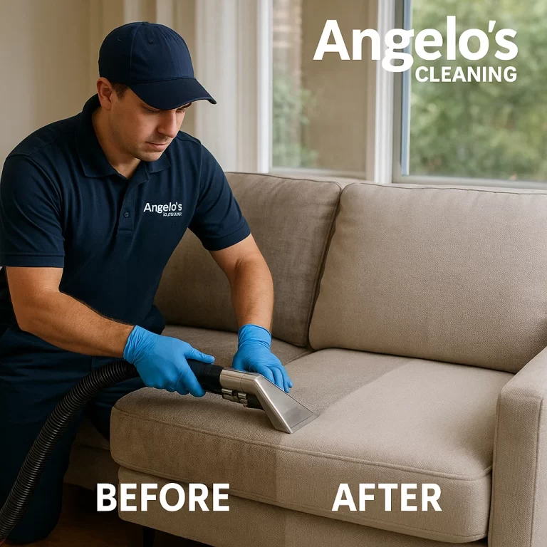 Sofa cleaning service — final groom improves hand feel