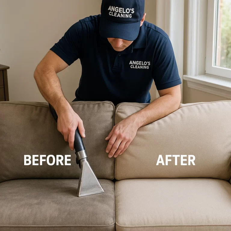 Sofa cleaning service — even appearance across the set