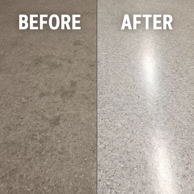 Technician vacuuming fine dust pre-clean