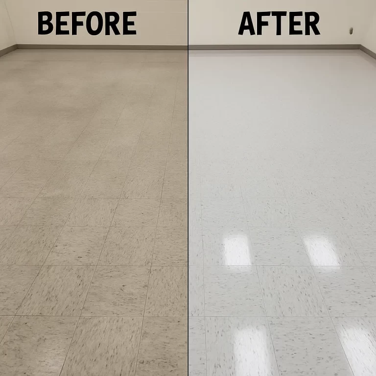 Cleaner evaluating gloss level on composite