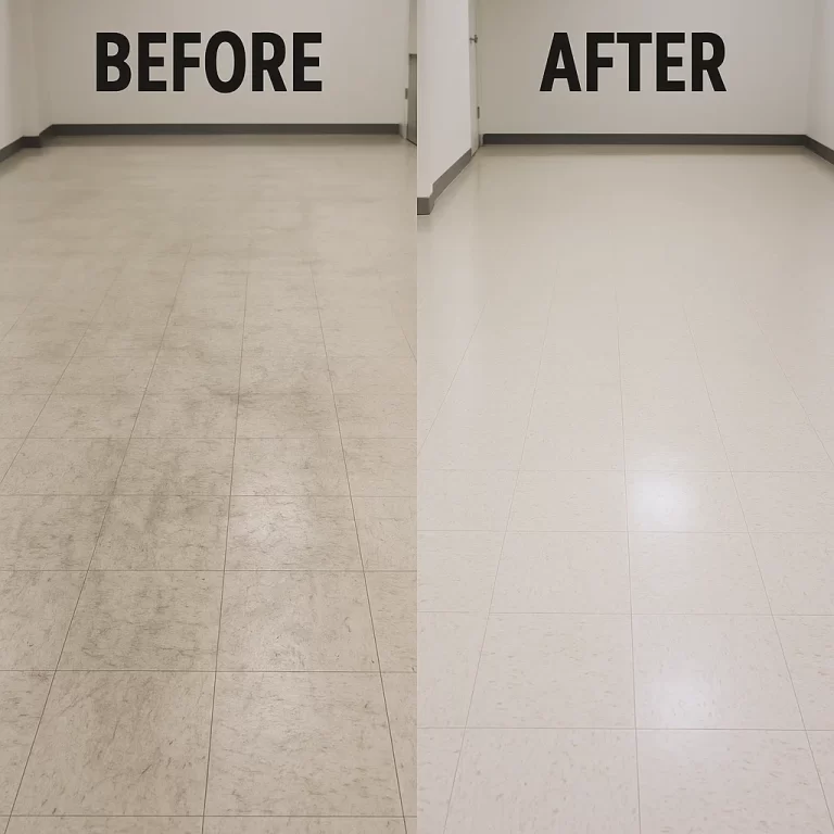 Worker documenting before-and-after comparison