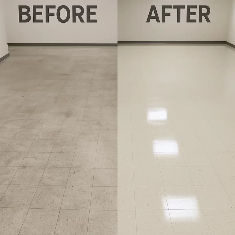 Worker uploading photos for client report