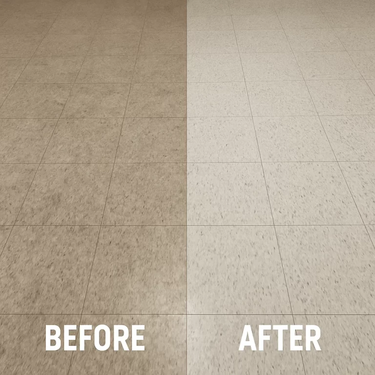 Cleaner disposing rinse water properly