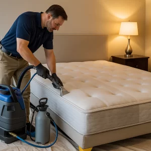 Mattress cleaning with deodorizing care by Angelo's Cleaning