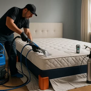 Gentle mattress cleaning care by Angelo's Cleaning