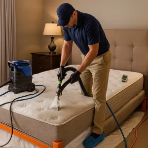 Safe mattress cleaning care by Angelo's Cleaning