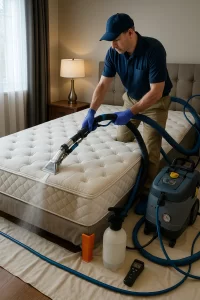 Mattress cleaning attention by Angelo's Cleaning