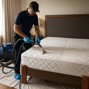 Eco-friendly mattress cleaning by Angelo's Cleaning