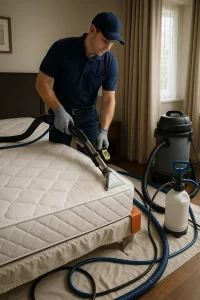 Mattress cleaning focused on safety by Angelo's Cleaning
