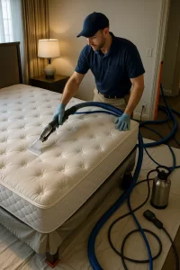 Skilled mattress cleaning service by Angelo's Cleaning