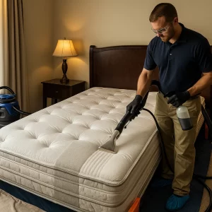 Eco-friendly mattress cleaning service by Angelo's Cleaning
