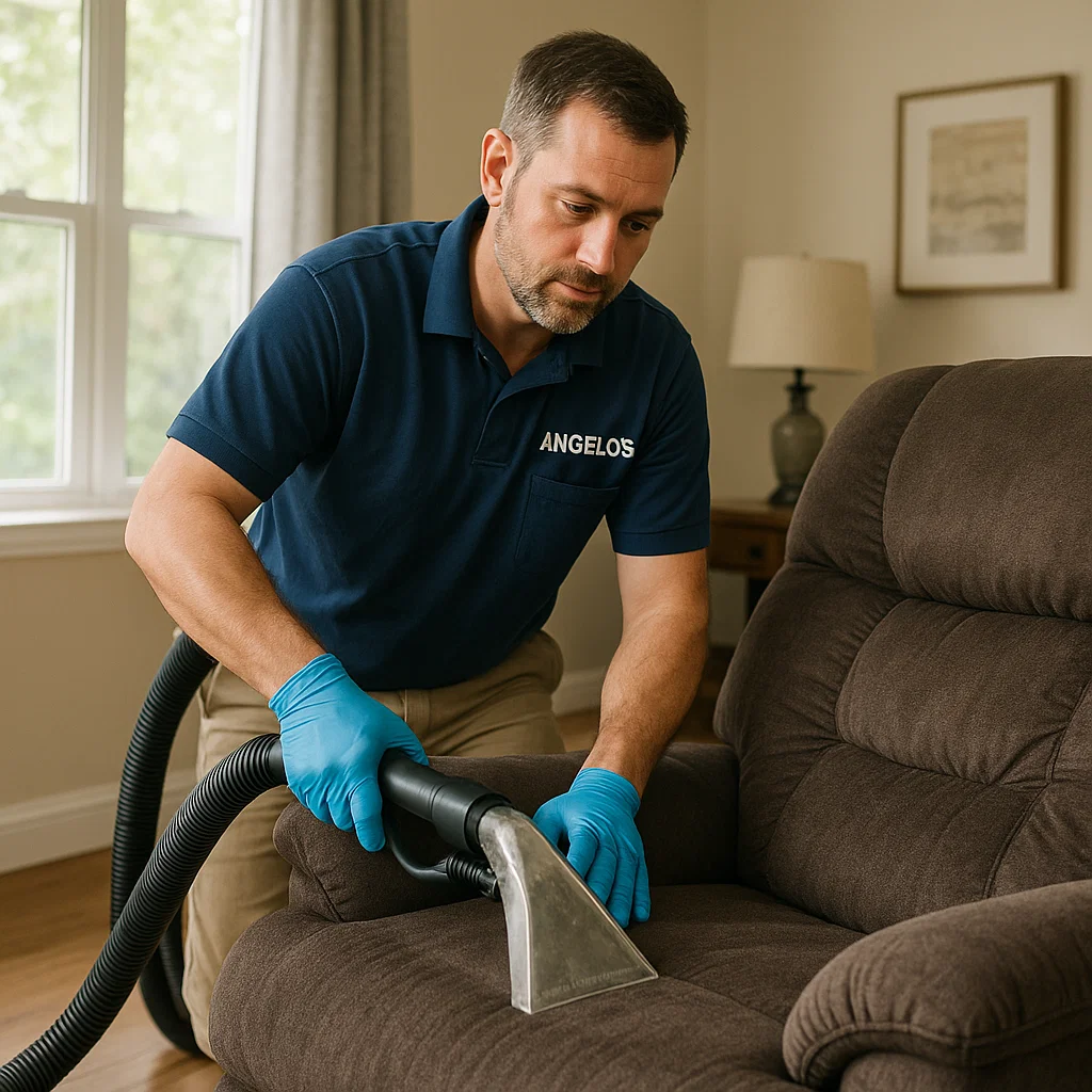 Angelo's Hard Floor & Duct Cleaning professional recliner cleaning