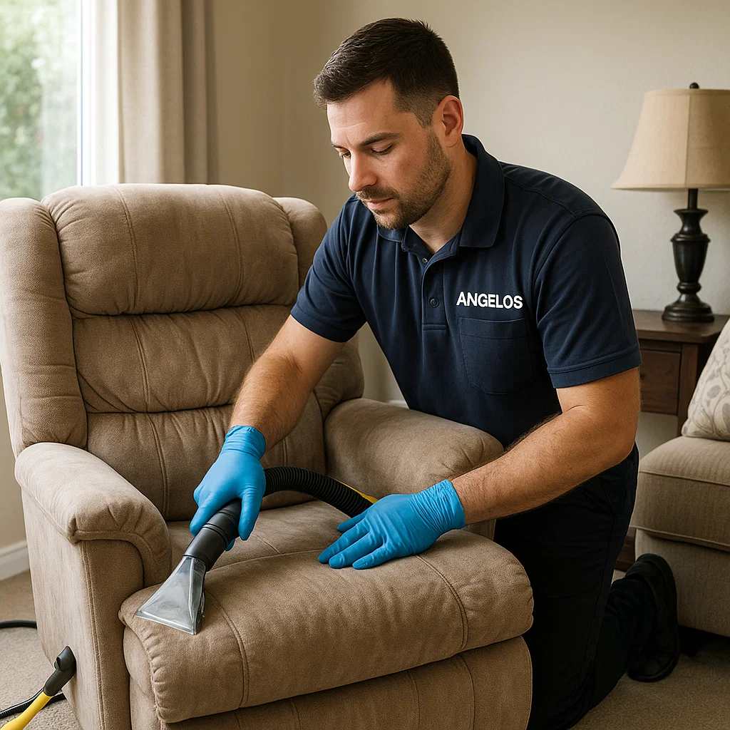 Angelo's Hard Floor & Duct Cleaning hygienic recliner cleaning