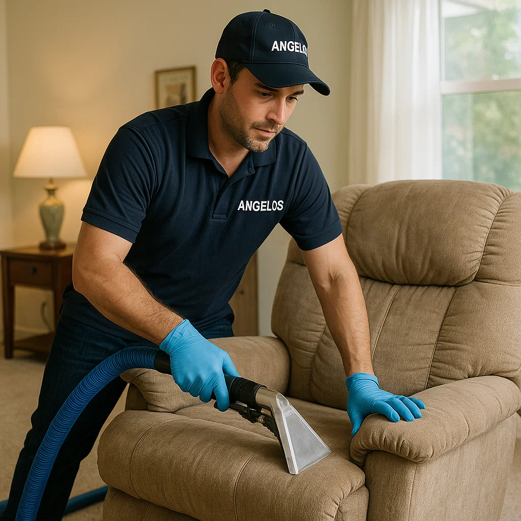 Angelo's Hard Floor & Duct Cleaning recliner cleaning for families