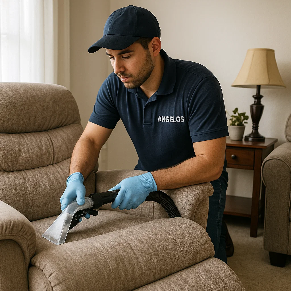 Angelo's Hard Floor & Duct Cleaning fabric safe recliner cleaning