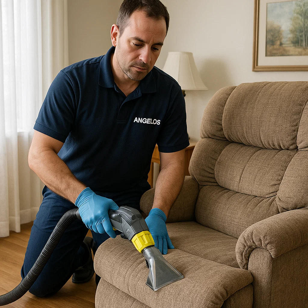 Angelo's Hard Floor & Duct Cleaning color safe recliner cleaning
