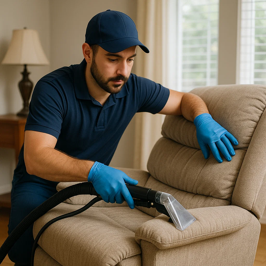 Angelo's Hard Floor & Duct Cleaning deluxe recliner cleaning