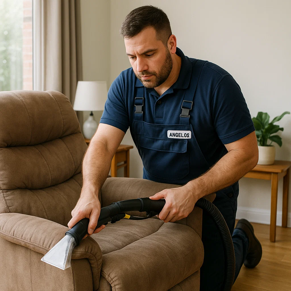 Angelo's Hard Floor & Duct Cleaning reliable recliner cleaning service