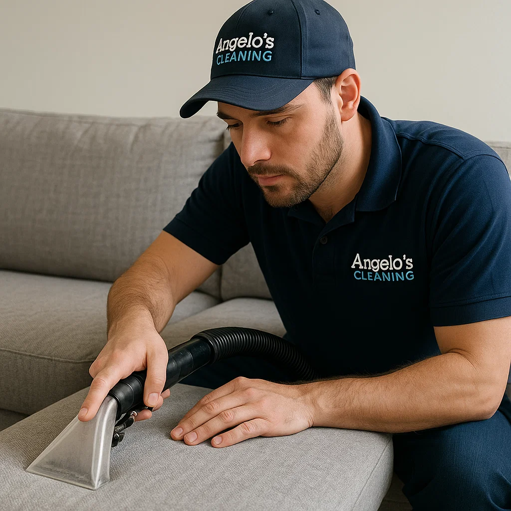 Professional sofa cleaning — neutral-pH process