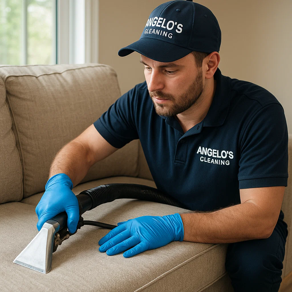 Upholstery sofa cleaning — crisp