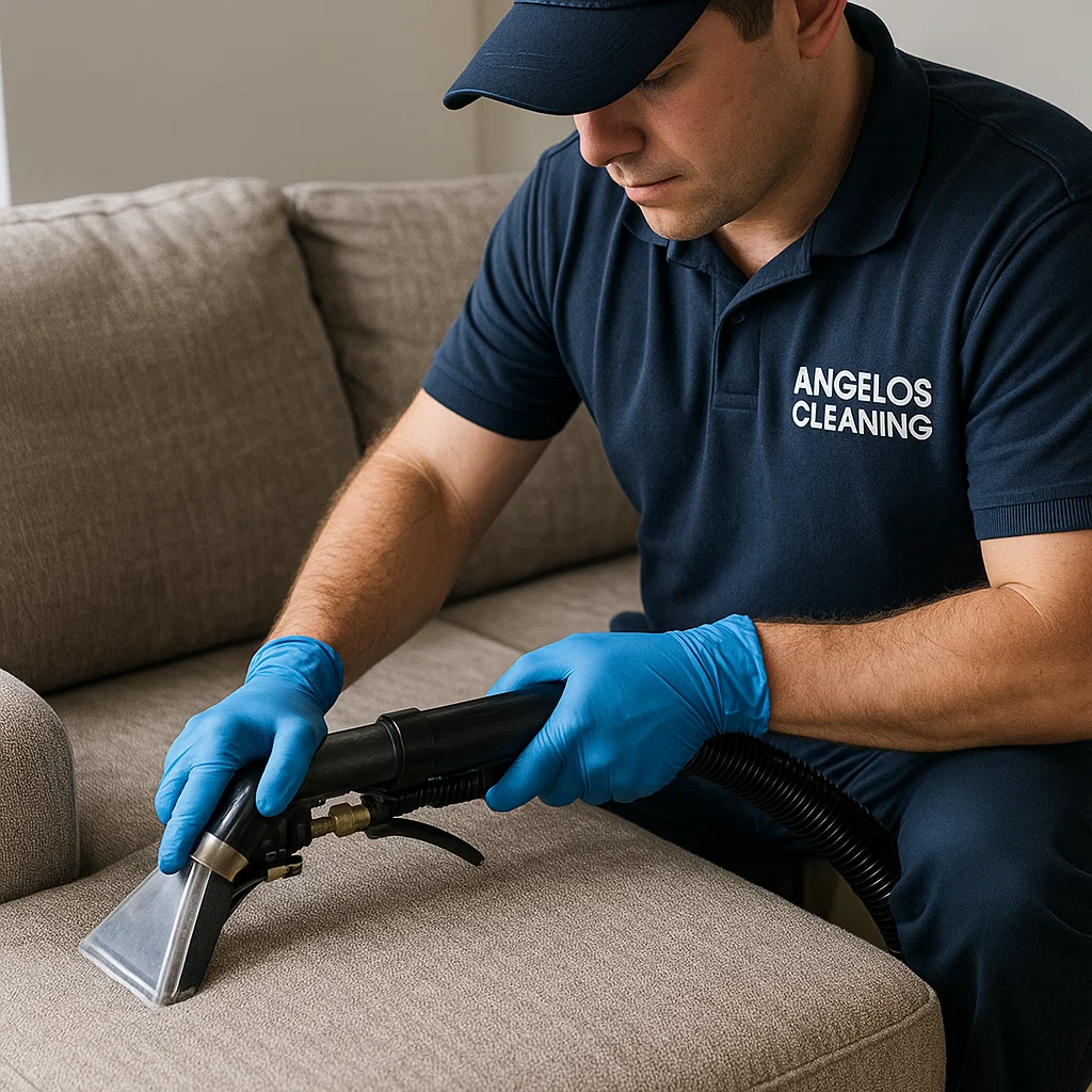 Professional sofa cleaning — safe for kids and pets