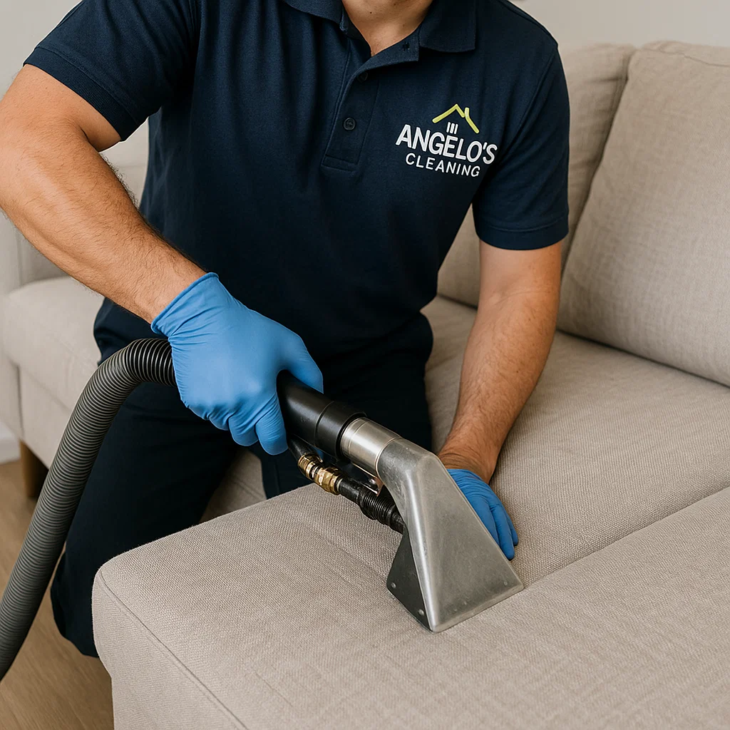 Professional sofa cleaning — neutral scent