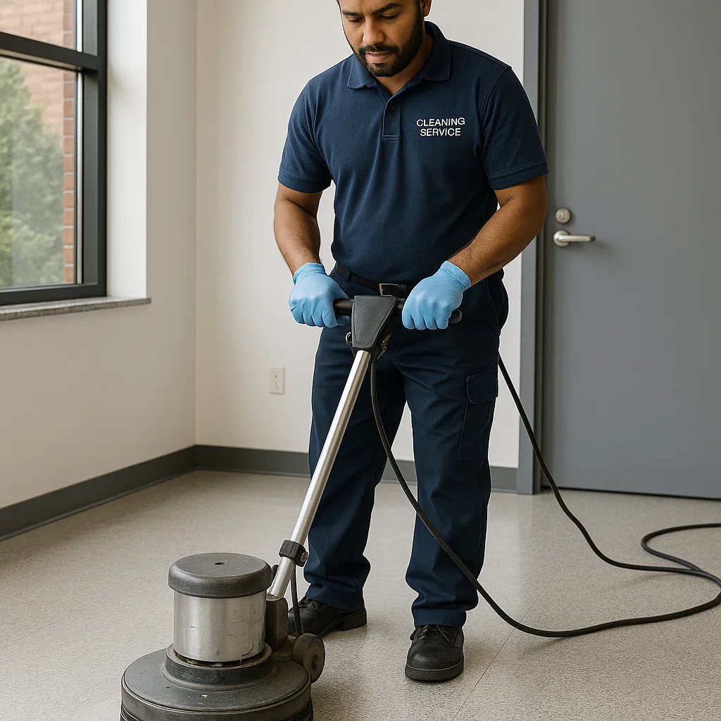 Operator performing neutral rinse on VCT