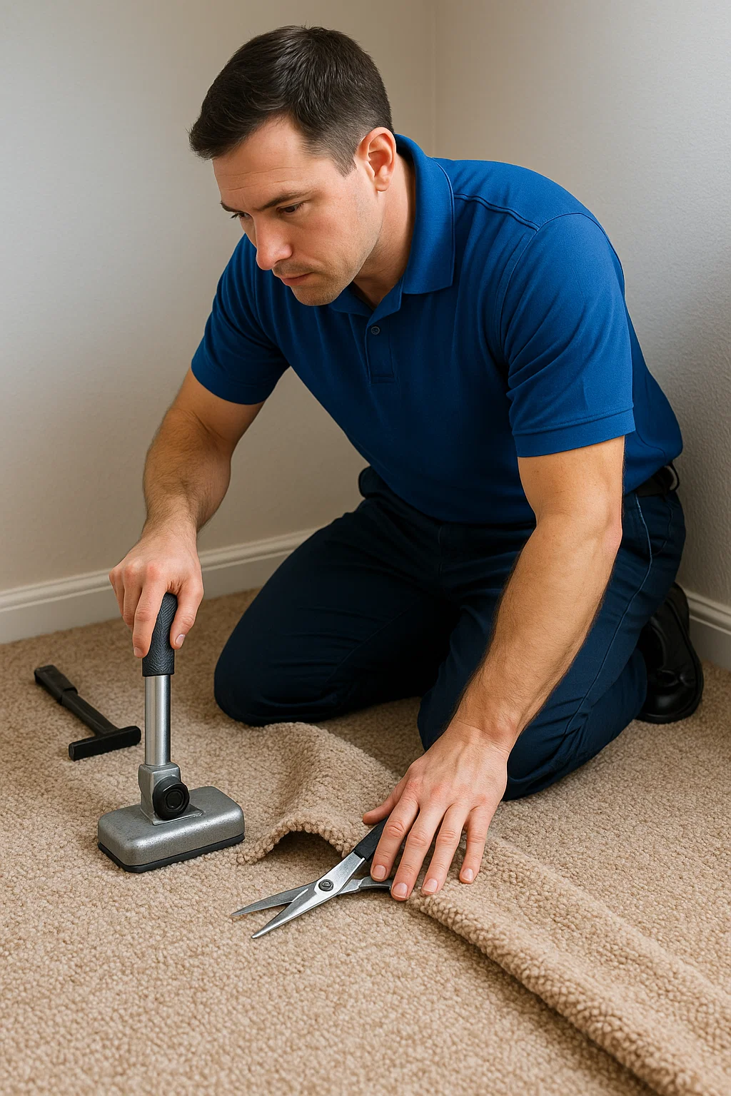 Full-service carpet repair by Angelos Hard Floor and Duct Cleaning