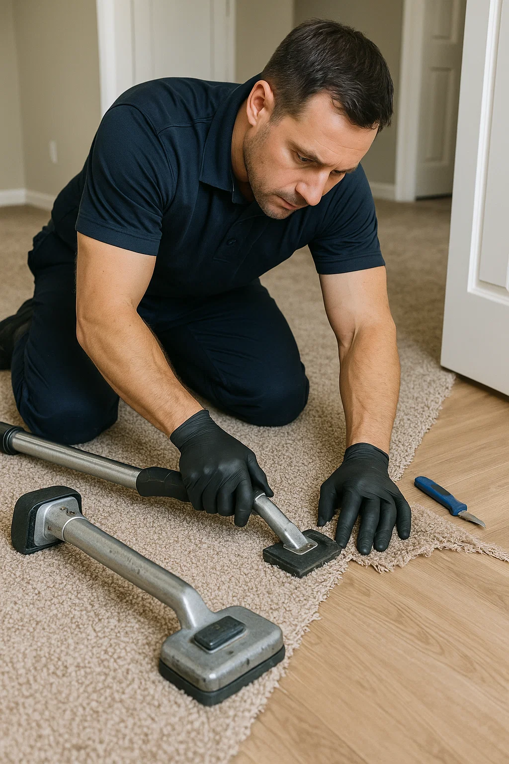 Expert carpet repair experts at Angelos Hard Floor and Duct Cleaning