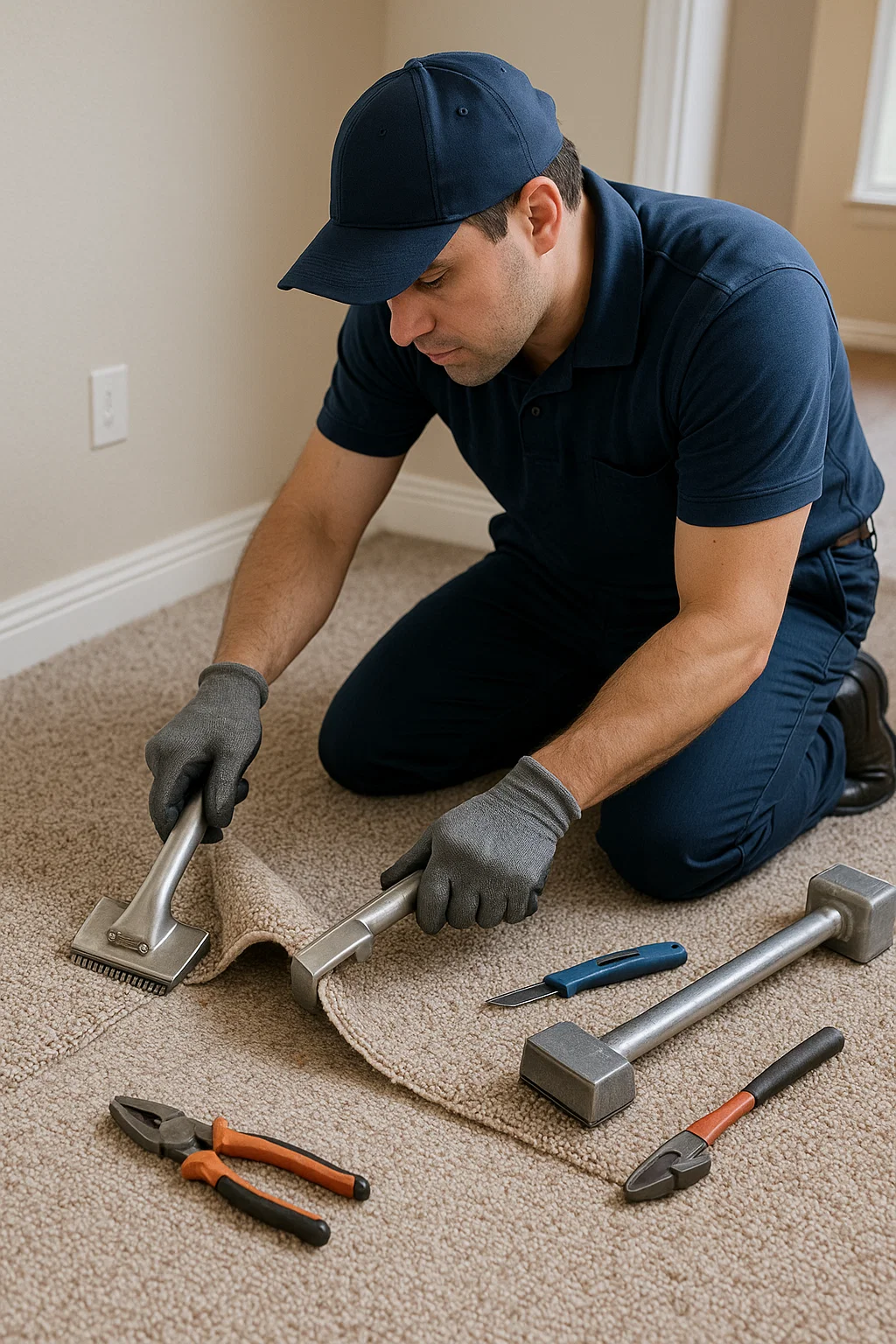 Comprehensive carpet repair experts at Angelos Hard Floor and Duct Cleaning