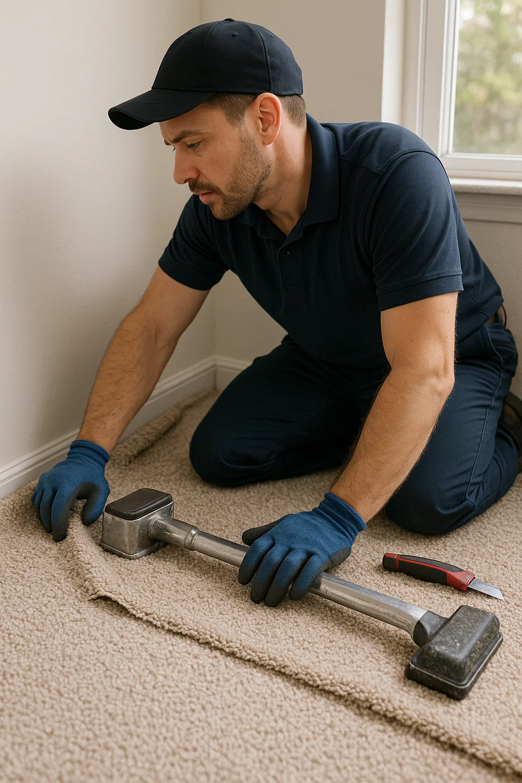 Quality carpet repair specialists at Angelos Hard Floor and Duct Cleaning