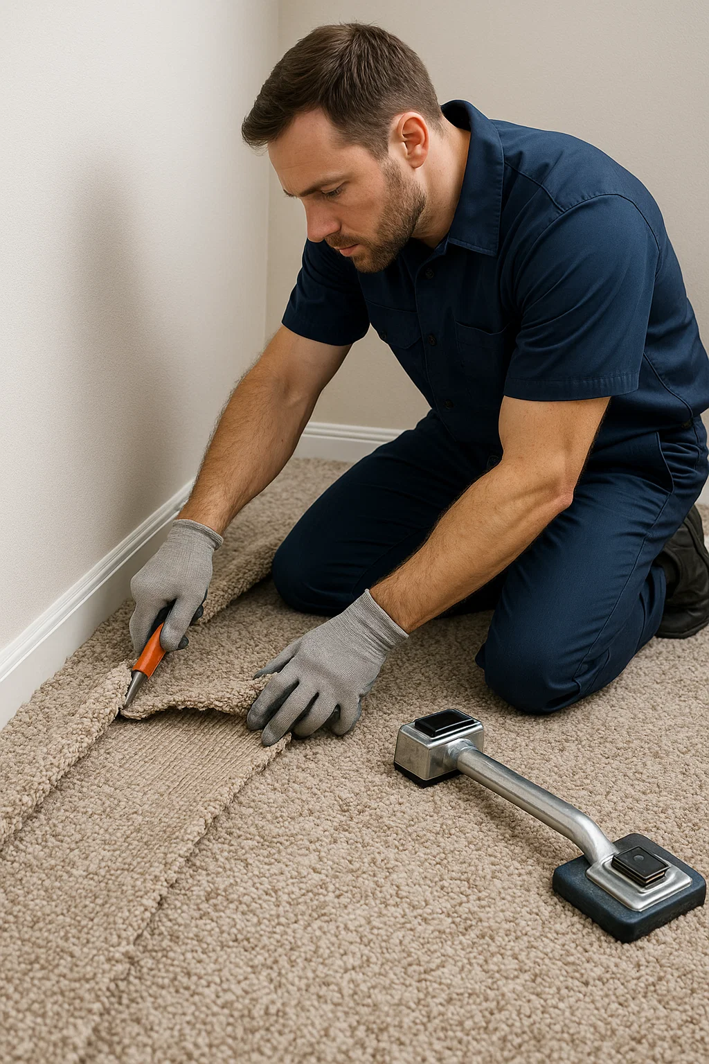 Residential carpet repair specialists at Angelos Hard Floor and Duct Cleaning