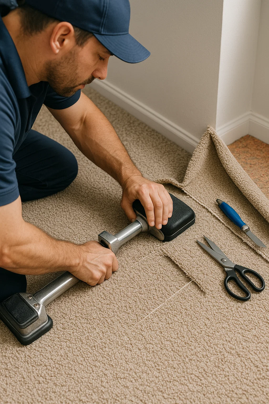 Professional carpet repair with Angelos Hard Floor and Duct Cleaning