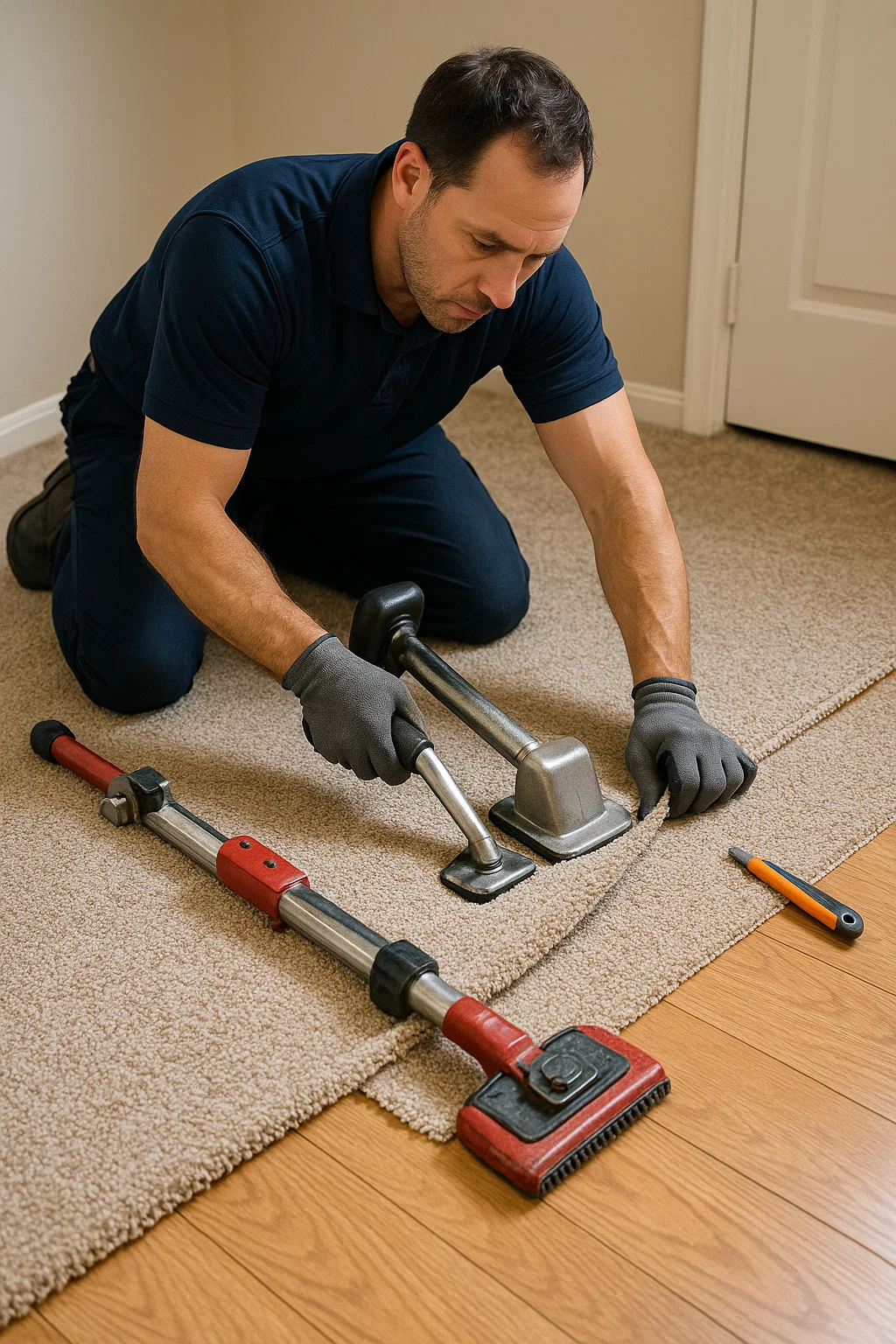 Residential carpet repair with Angelos Hard Floor and Duct Cleaning