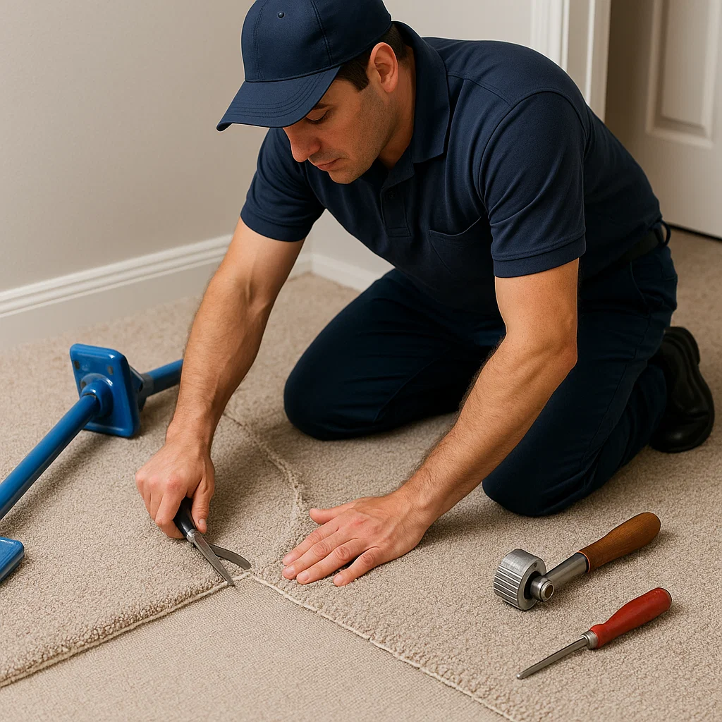 Expert carpet repair with Angelos Hard Floor & Duct Cleaning